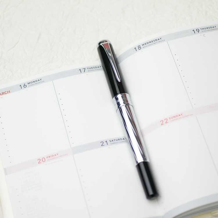 万年毛筆 スターリーナイト ラインシルバー